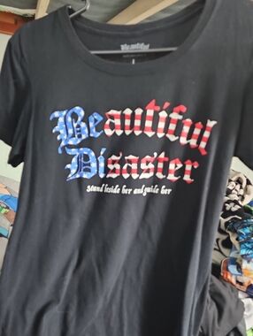 Beautiful Disaster Black Graphic Tee